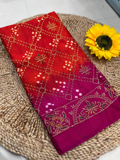 Bandhej Saree