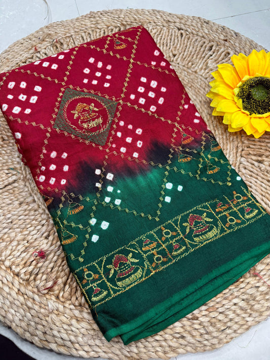 Bandhej Saree