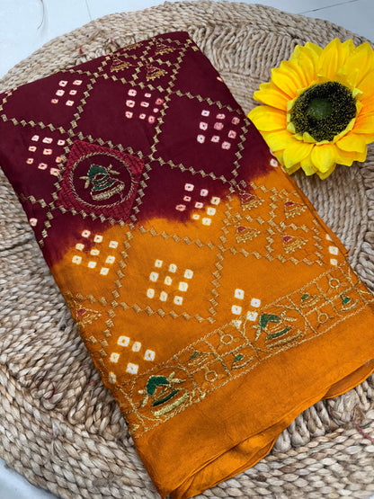 Bandhej Saree