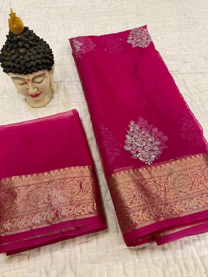 Kanchipuram Organza Saree