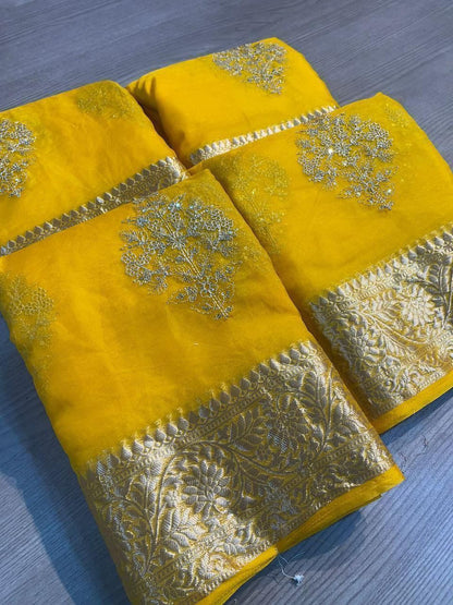 Kanchipuram Organza Saree