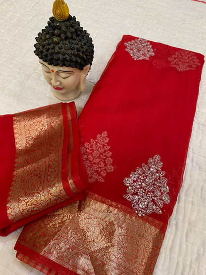 Kanchipuram Organza Saree