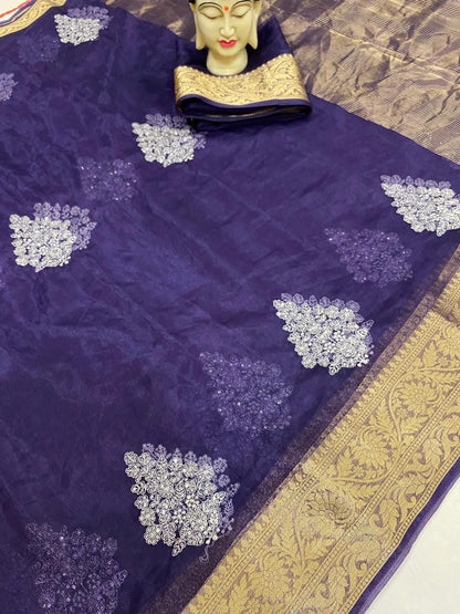 Kanchipuram Organza Saree