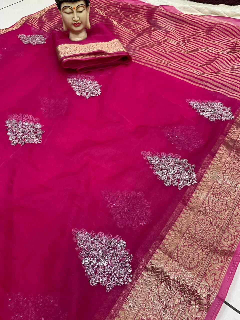 Kanchipuram Organza Saree