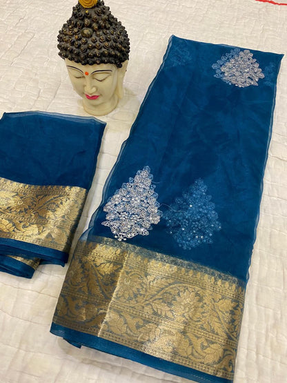 Kanchipuram Organza Saree