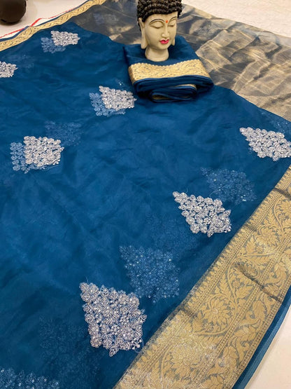 Kanchipuram Organza Saree
