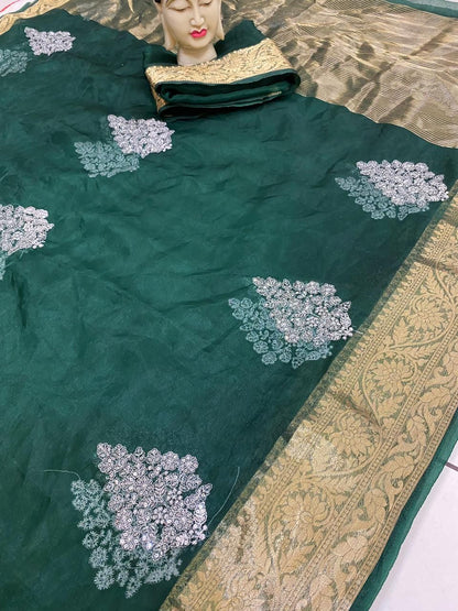 Kanchipuram Organza Saree