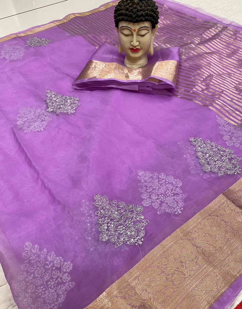 Kanchipuram Organza Saree