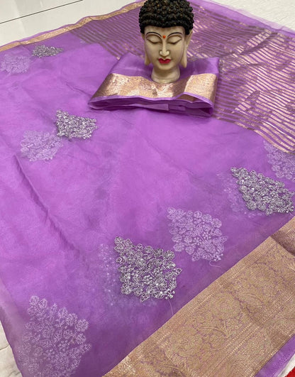 Kanchipuram Organza Saree