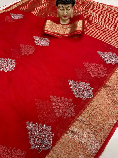 Kanchipuram Organza Saree