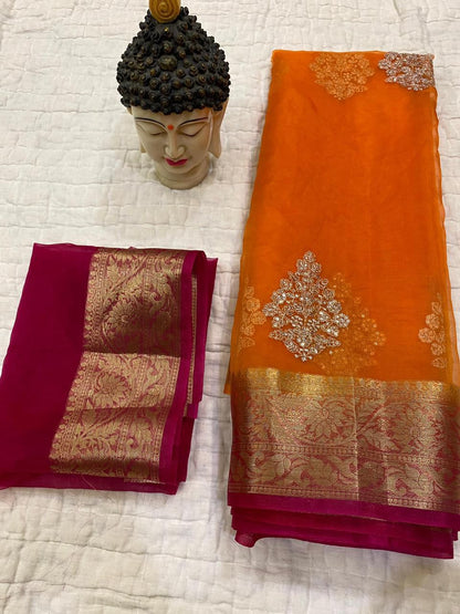 Kanchipuram Organza Saree