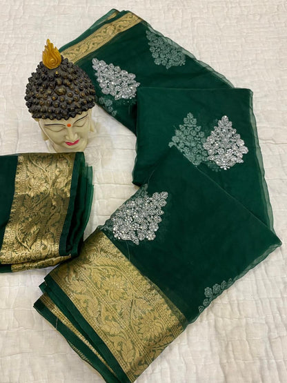 Kanchipuram Organza Saree