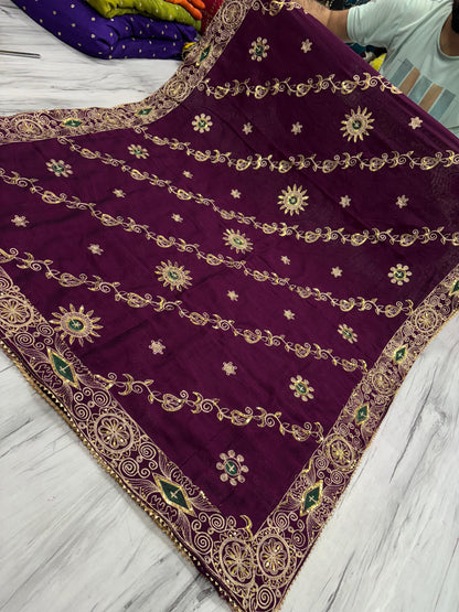 Vintage Work Dupatta