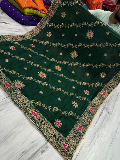 Vintage Work Dupatta