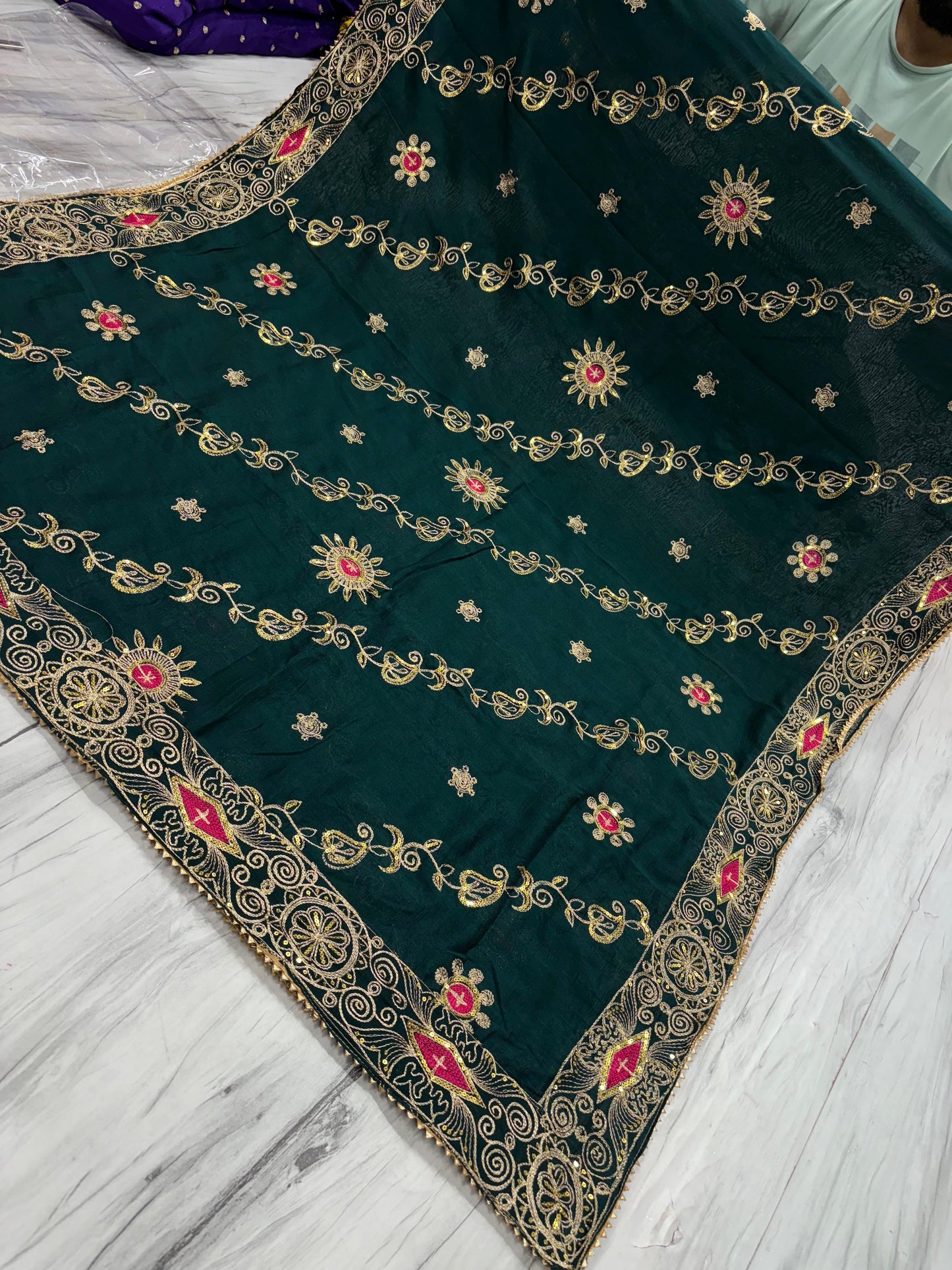Vintage Work Dupatta