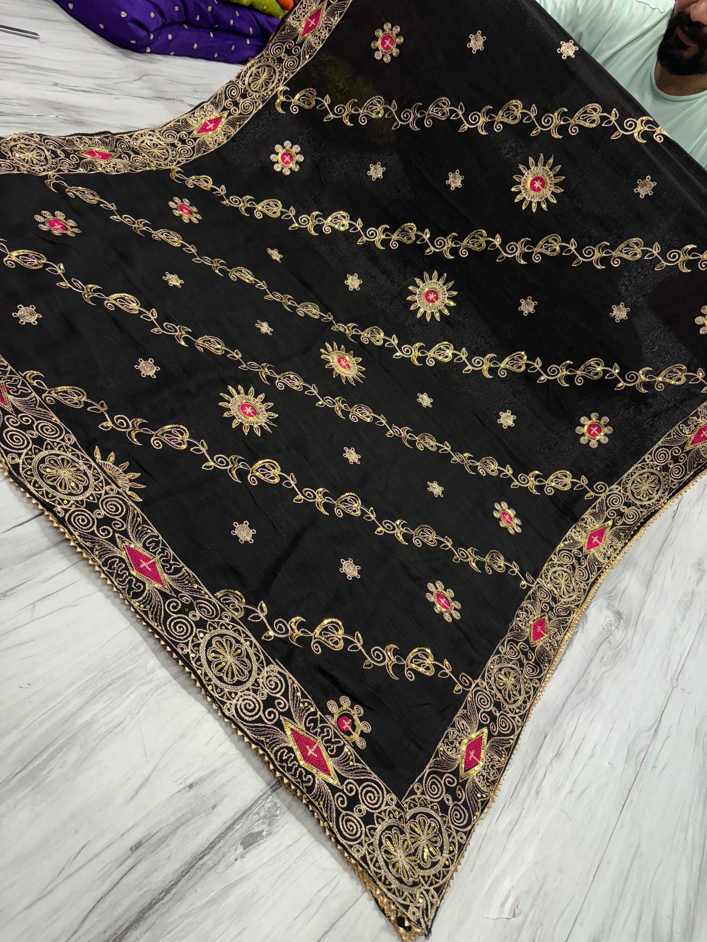 Vintage Work Dupatta