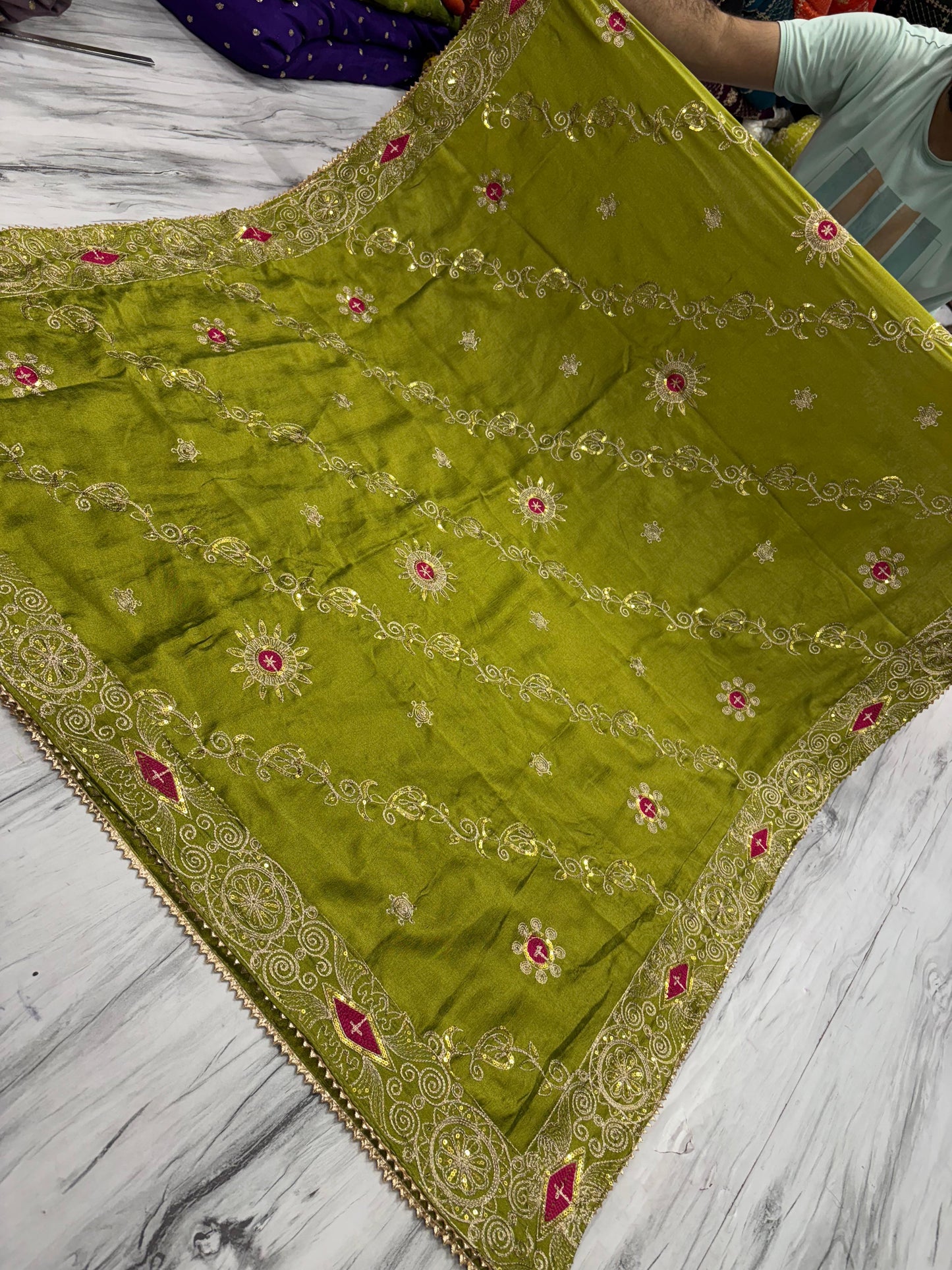 Vintage Work Dupatta