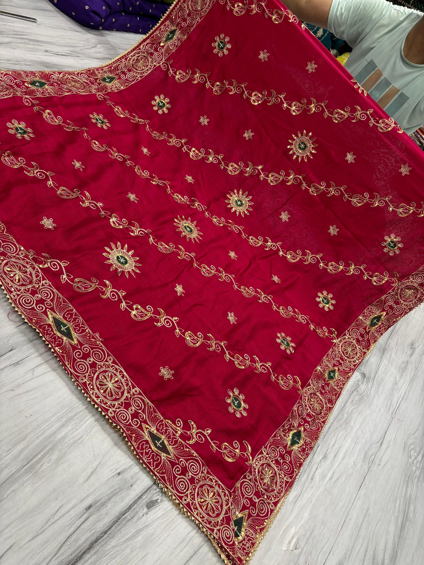 Vintage Work Dupatta