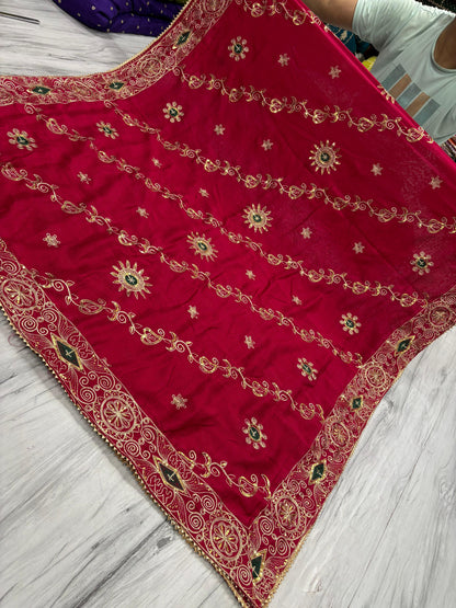 Vintage Work Dupatta