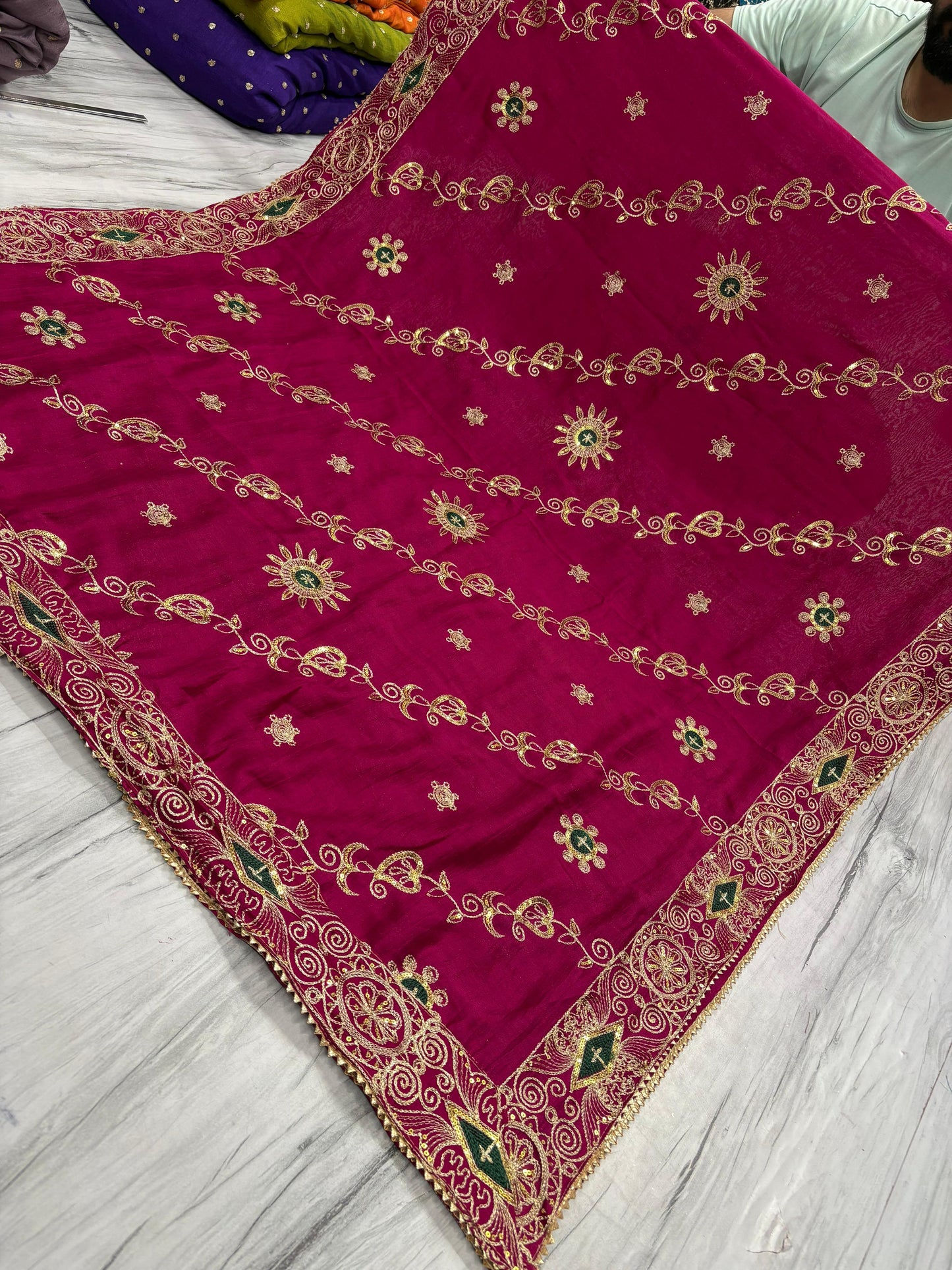 Vintage Work Dupatta