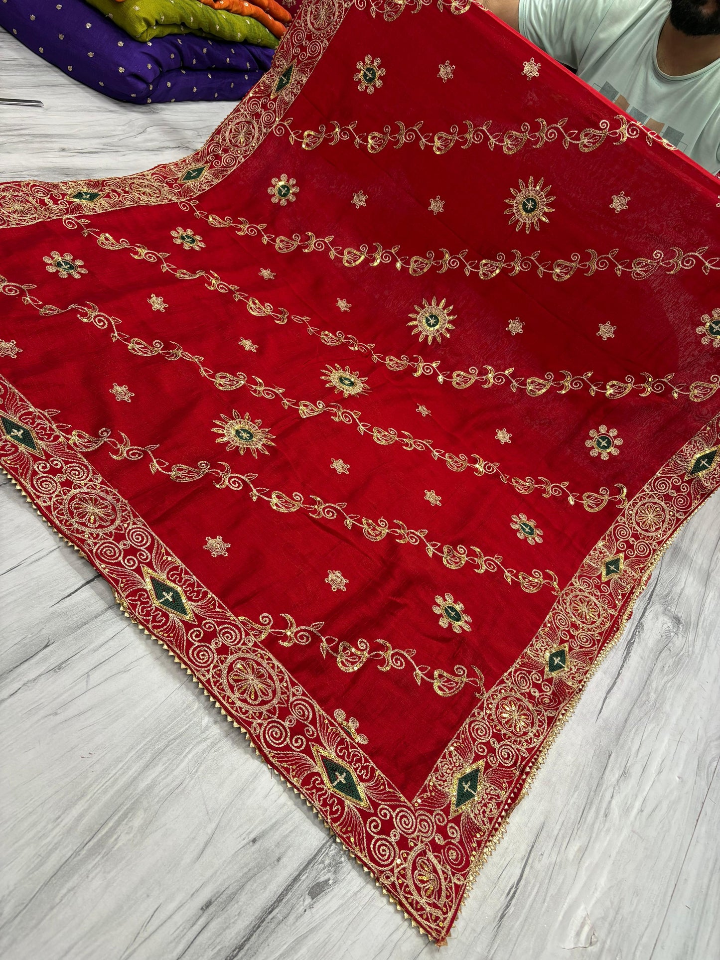 Vintage Work Dupatta