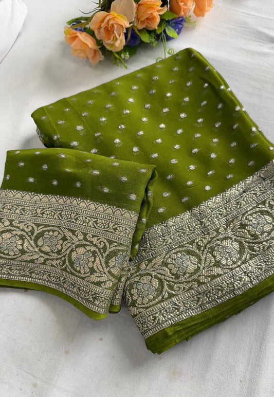 Viscose Georgette Saree