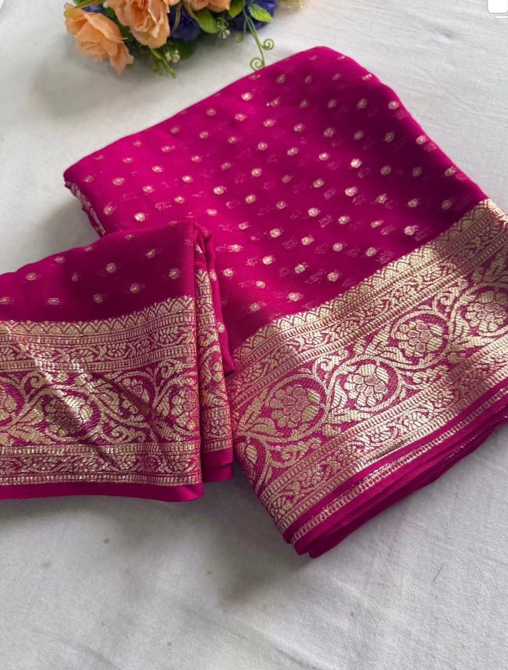 Viscose Georgette Saree