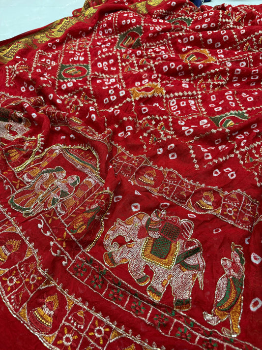 Bandhej Saree