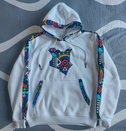 Ankara Kenya Map Hoodie
