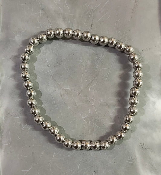 Silver Pearl Bracelet