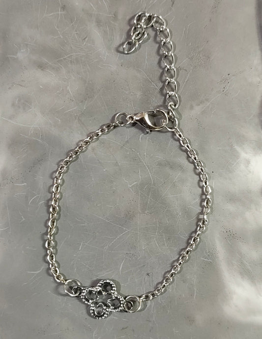 Silver Clover Bracelet