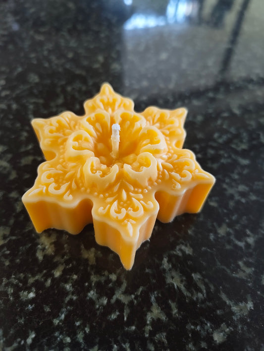 Holiday Pie Snowflake Candle