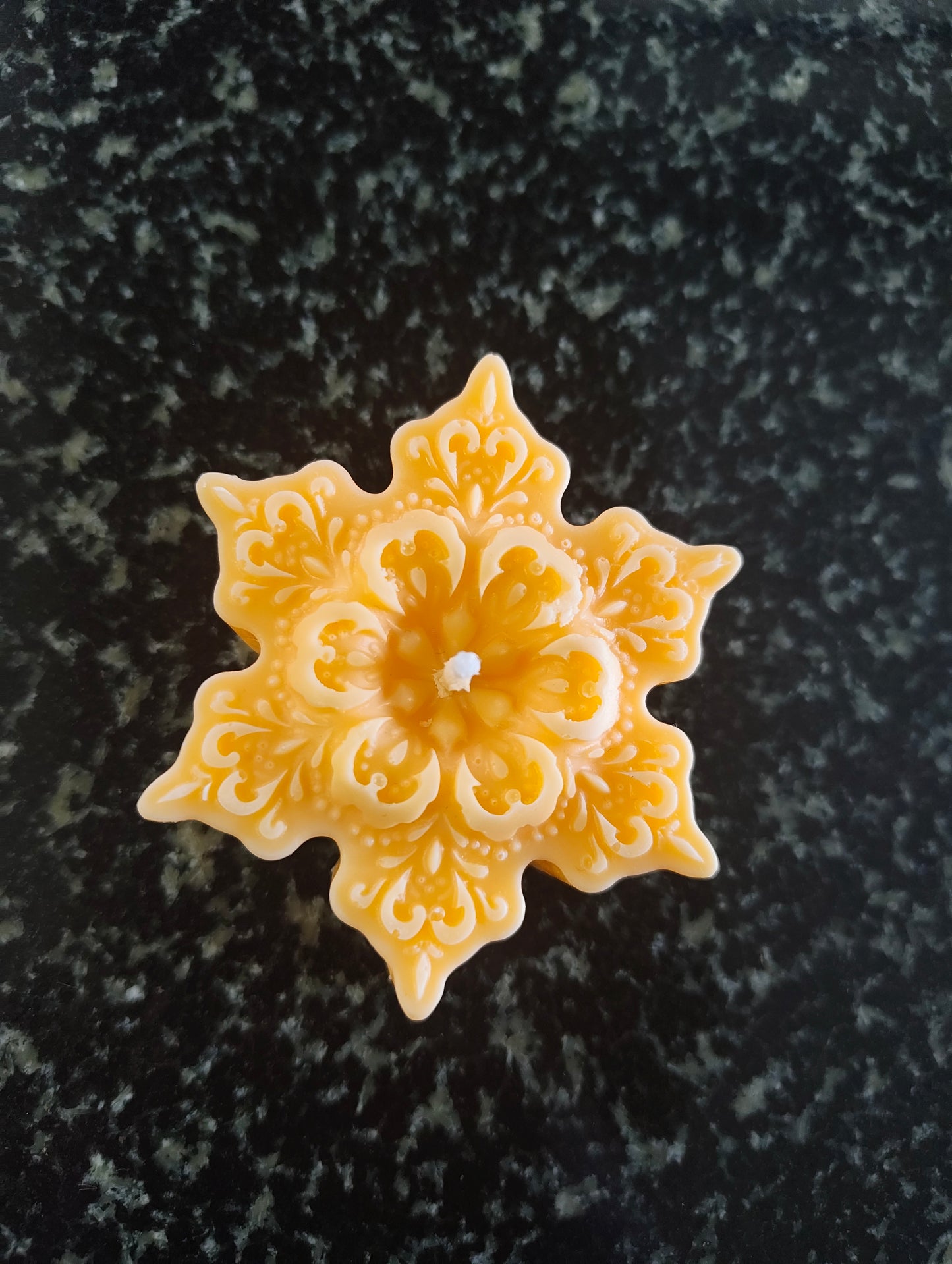 Holiday Pie Snowflake Candle