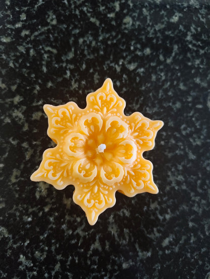 Holiday Pie Snowflake Candle