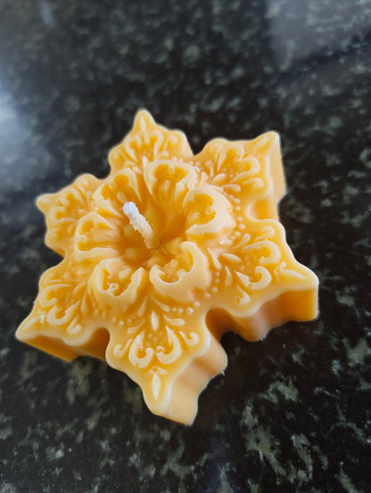 Holiday Pie Snowflake Candle