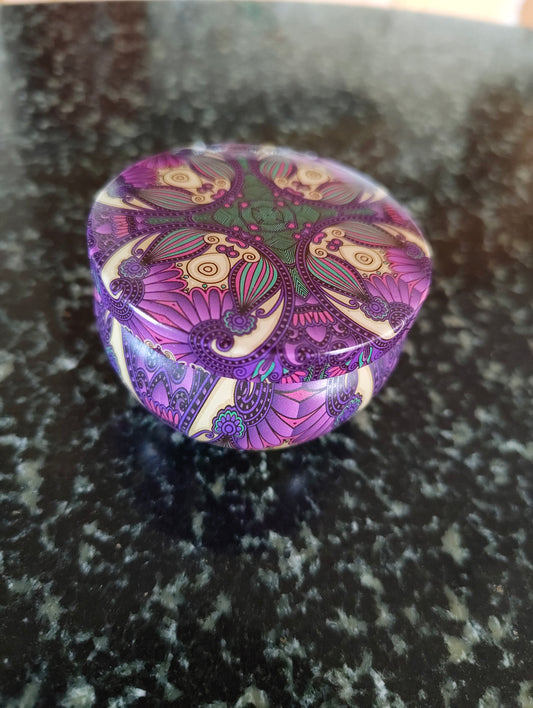 Christmas Hearth Mandala Tin Candle