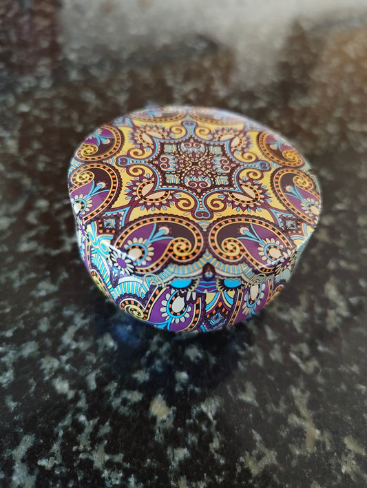 Frosted Forest Mandala Tin Candle