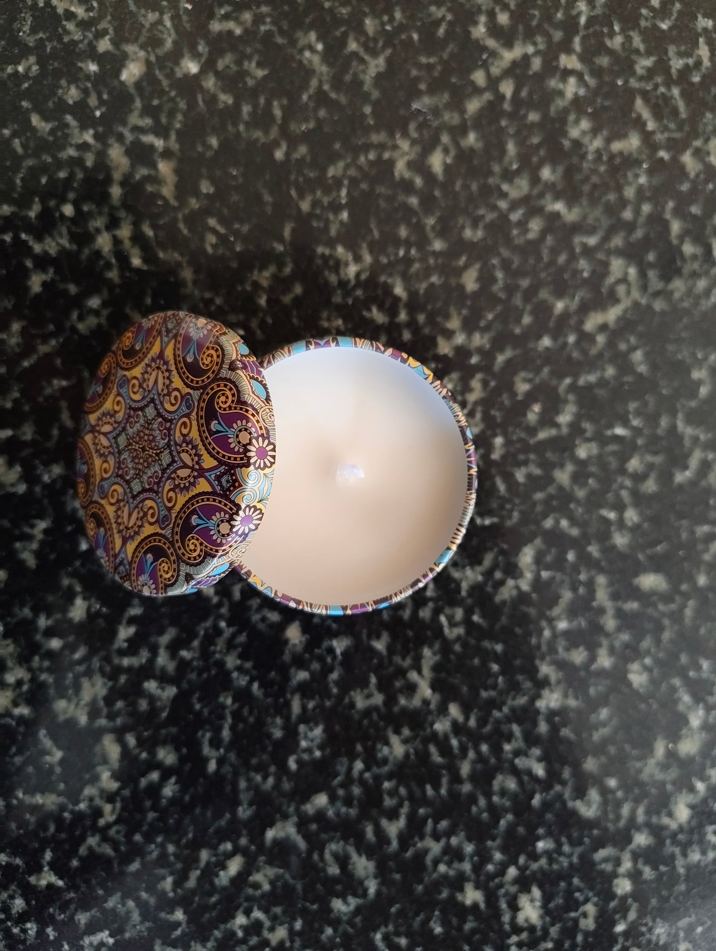 Frosted Forest Mandala Tin Candle