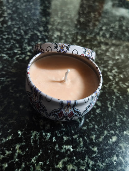 Sticky Toffee Noel Mandala Tin Candle