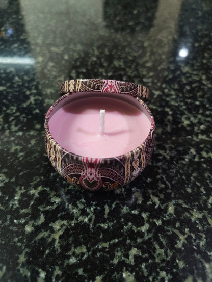 Winter Woods Mandala Tin Candle