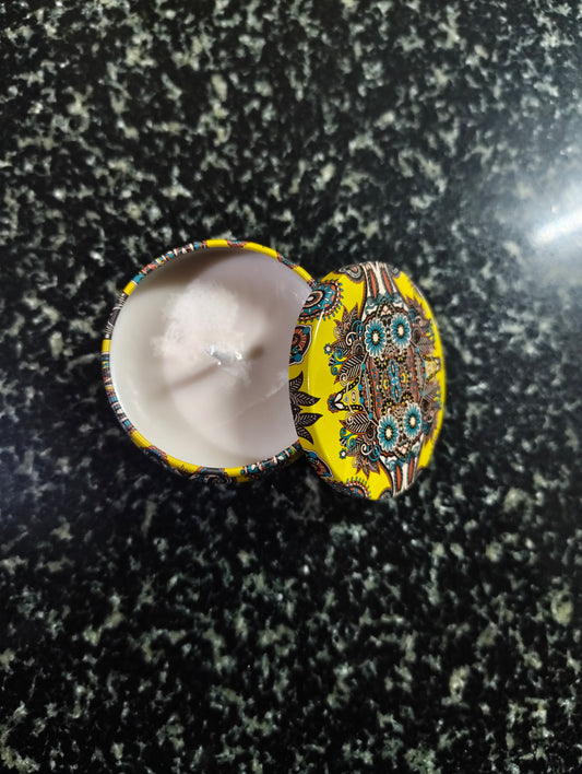 Christmas Morning Brew Mandala Tin Candle