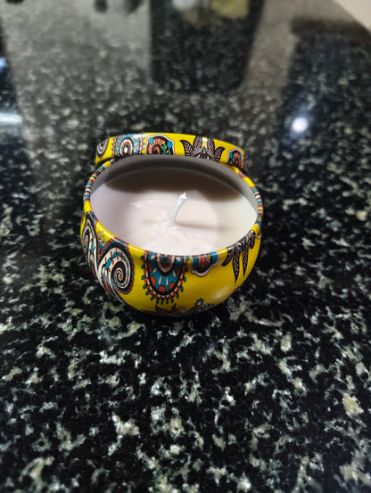 Christmas Morning Brew Mandala Tin Candle
