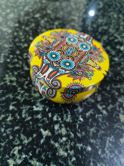 Christmas Morning Brew Mandala Tin Candle