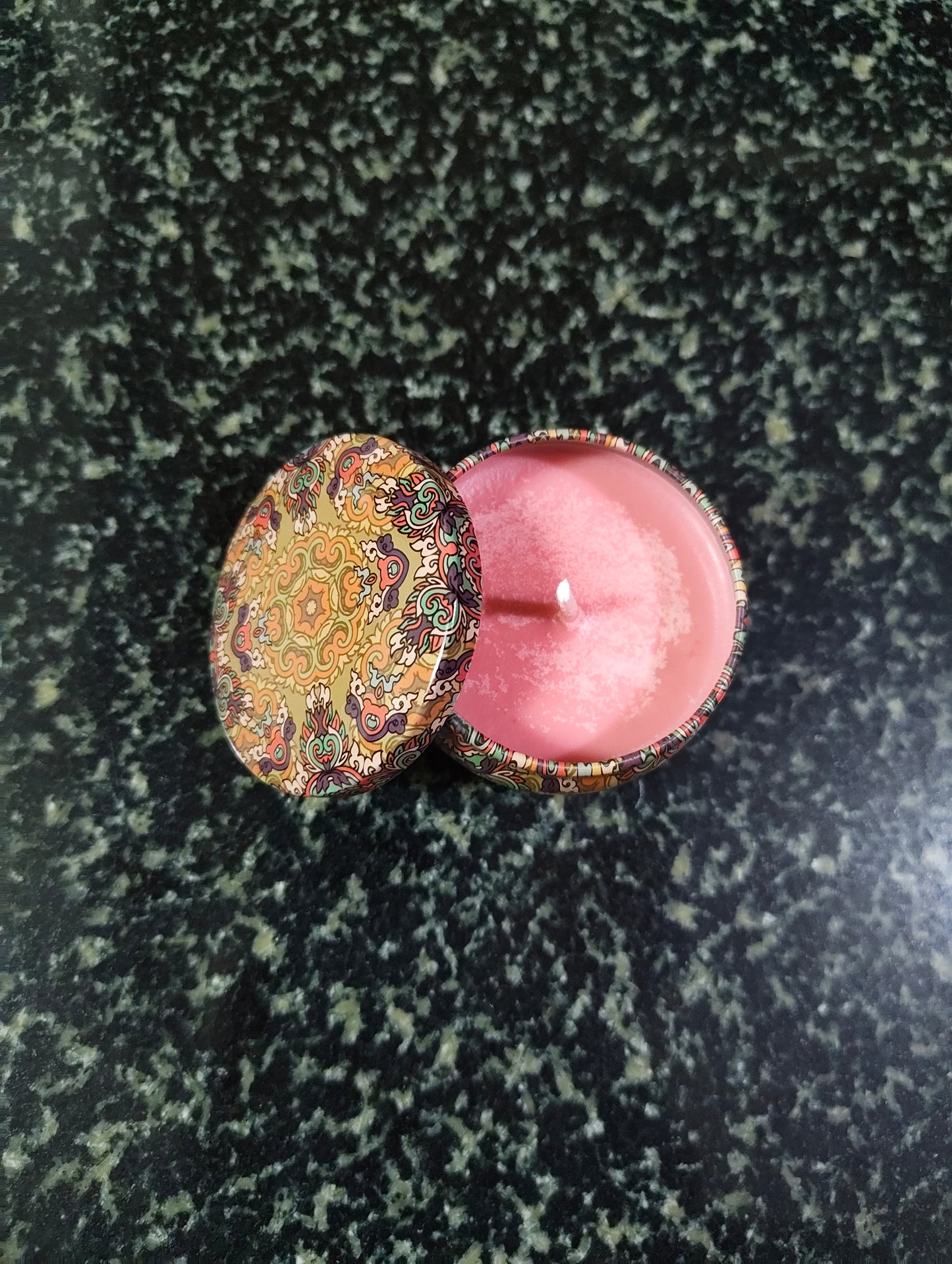 Peppermint Mocha Mandala Tin Candle