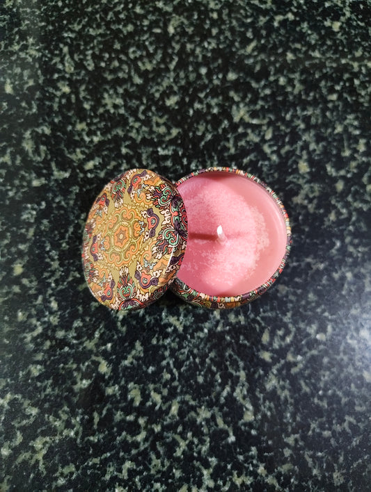 Peppermint Mocha Mandala Tin Candle