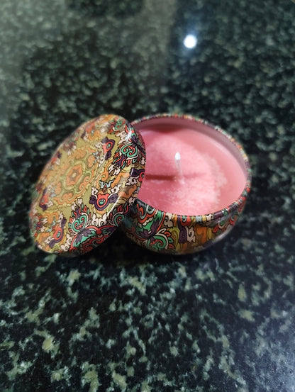 Peppermint Mocha Mandala Tin Candle