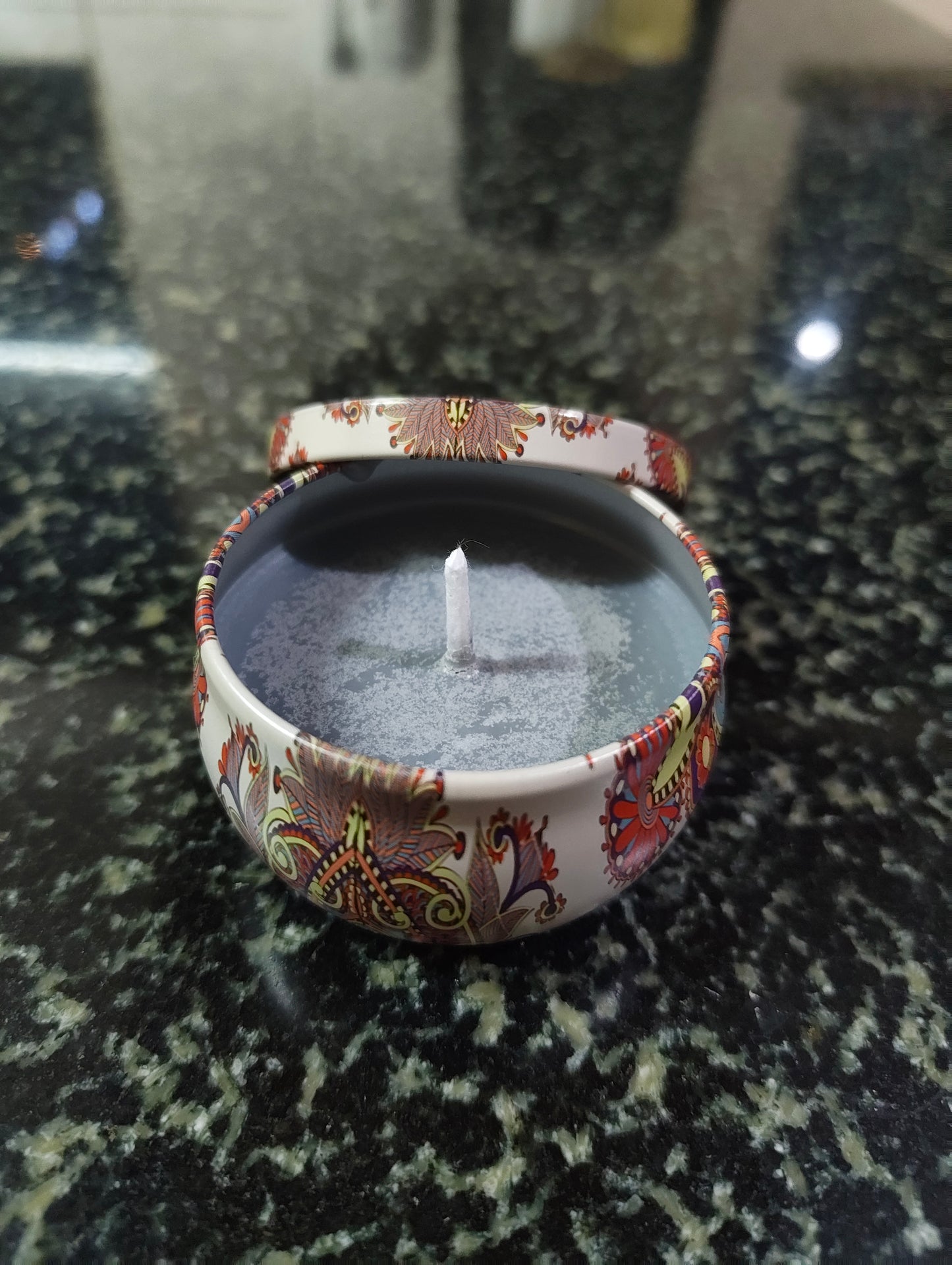 Warm Sanctuary Mandala Tin Candle