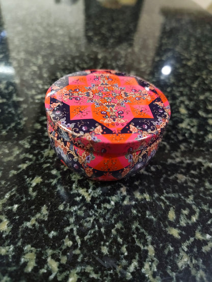 Desert Winter Mandala Tin Candle