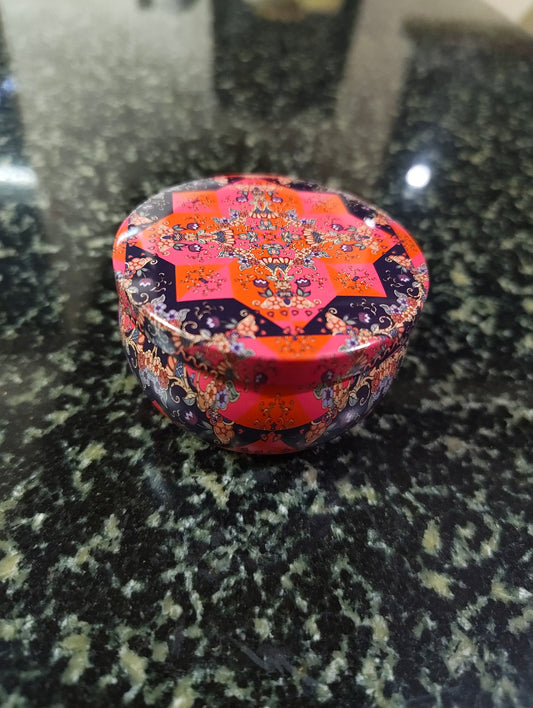 Desert Winter Mandala Tin Candle