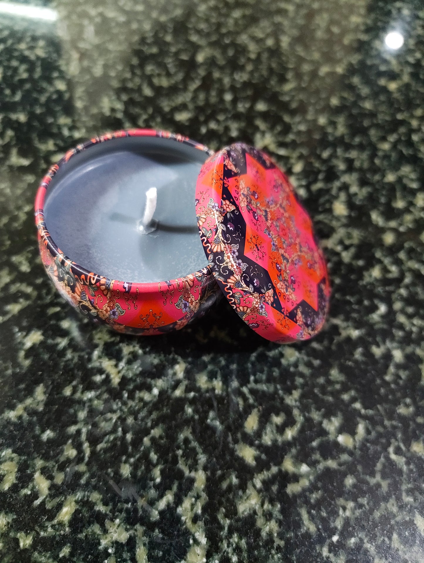 Desert Winter Mandala Tin Candle